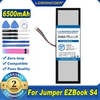100% Оригинальный LOSONCOER Новый 6500 мАч, Батарея для джемпер EZBook S4 HW-3487265 5080270P Z140A-SC Тетрадь ноутбук Батарея