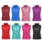 Жилет женский пуховой, ультрасветильник, ветрозащитный, без рукавов, светильник ень-зима 2021