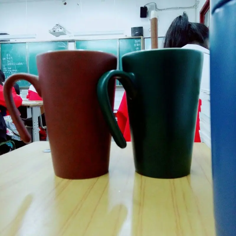 Кружка с матовой текстурой керамическая чашка кофейная для воды В чайном