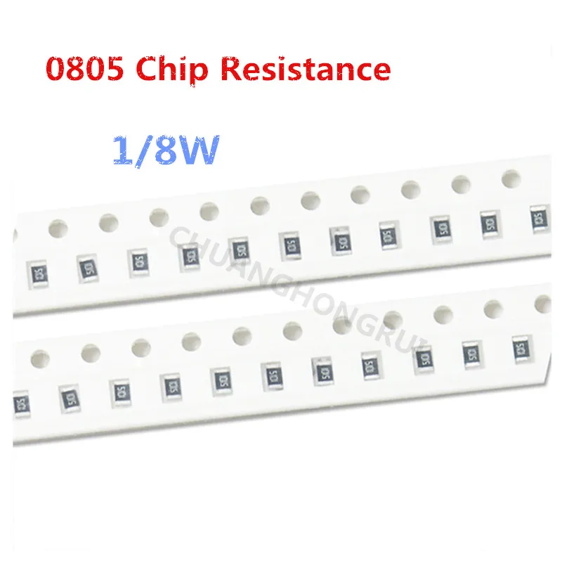 100 шт. 0805 SMD резистор 680 r Европейский код 681 точность 5% | Электронные компоненты и