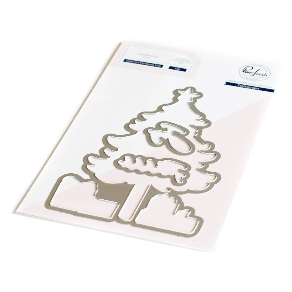 

Under the Christmas Tree Metal Cutting Dies Stamps Stencil for Scrapbooking Album Decoration Craft for DIY Greeting Handmade New