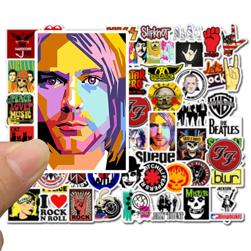 10/30/50PCS Rock Band Music Punk Graffiti Stickers Guitar Skateboard Laptop Luggage Motorcycle DIY Decal Classic Toy | Игрушки и хобби
