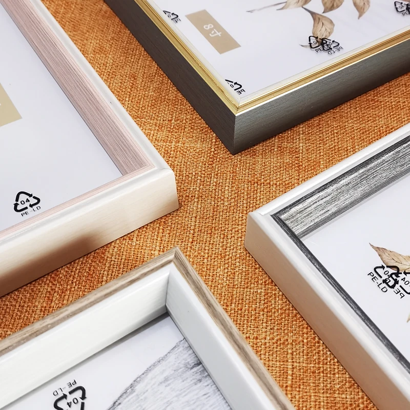 

Nordic Simple Photo Frame For Picture With Plastic Glass Picture Frames for For Pictures Wall Hanging Photo Decor Poster Frame