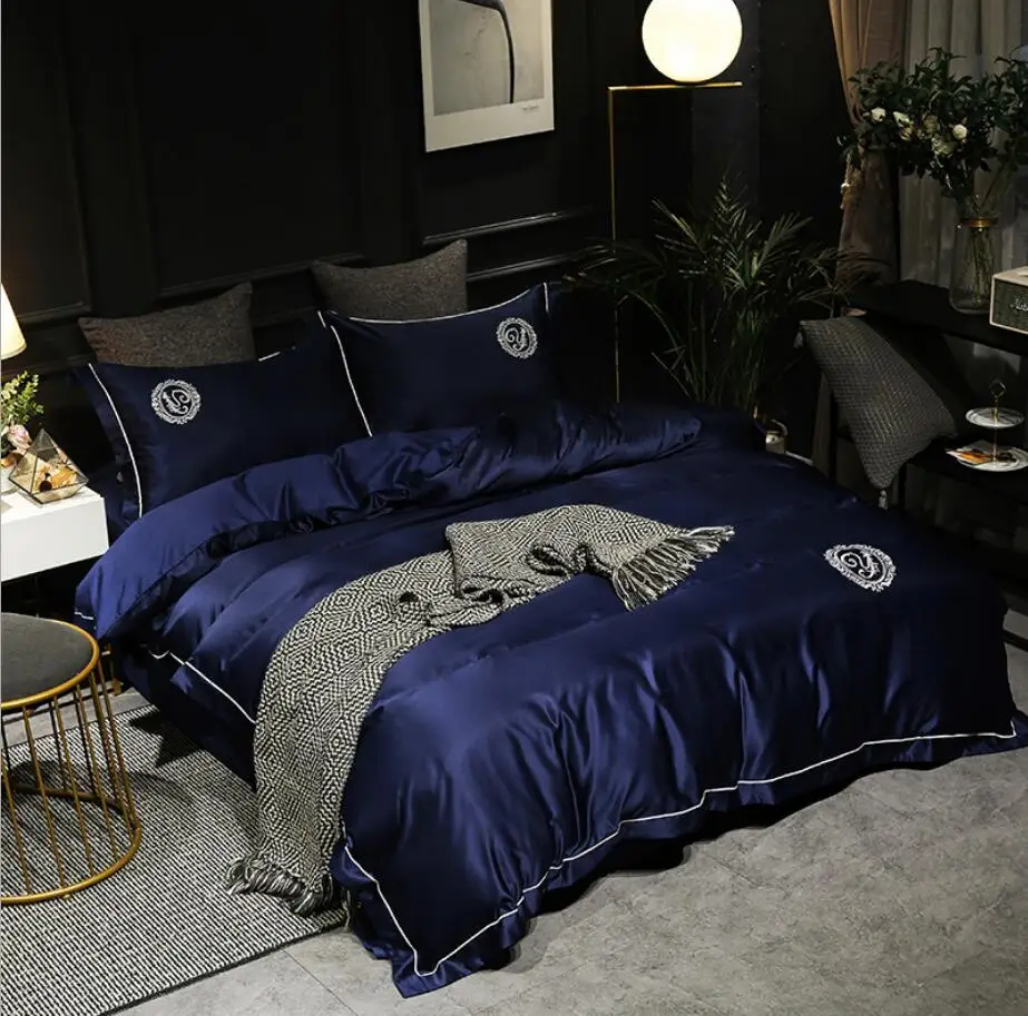 Комплект постельного белья принцессы из белого шелка/хлопка домашний текстиль