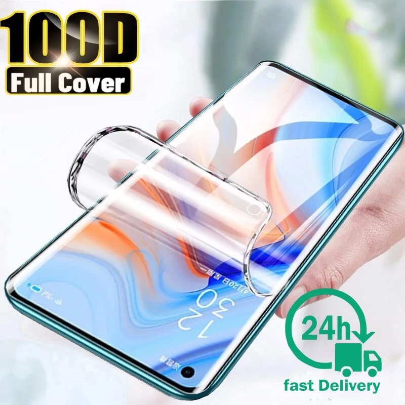 Гидрогелевая пленка для OPPO Reno4 Lite защитная на Reno 4 Lite/Reno Pro F17 A93 CPH2125 Защитная экрана