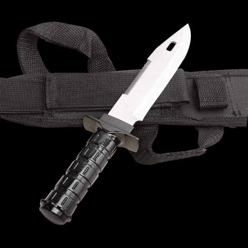 ToughKeng 440 стальной нож с фиксированным лезвием, мультиинструмент для кемпинга, ручка из цинкового алюминиевого сплава с нейлоновой оболочкой