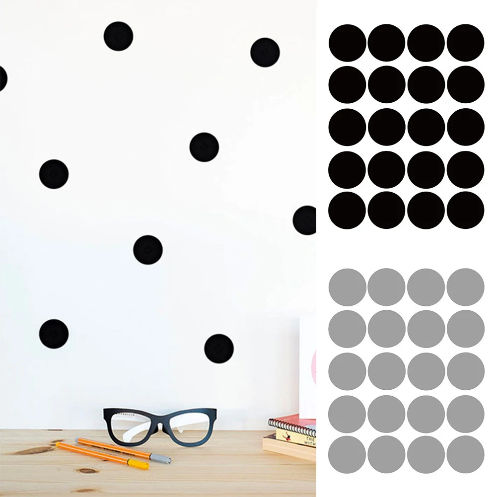 Золотая Настенная Наклейка в горошек 3 см * 54 шт./5 м 20 шт. черная серая детская