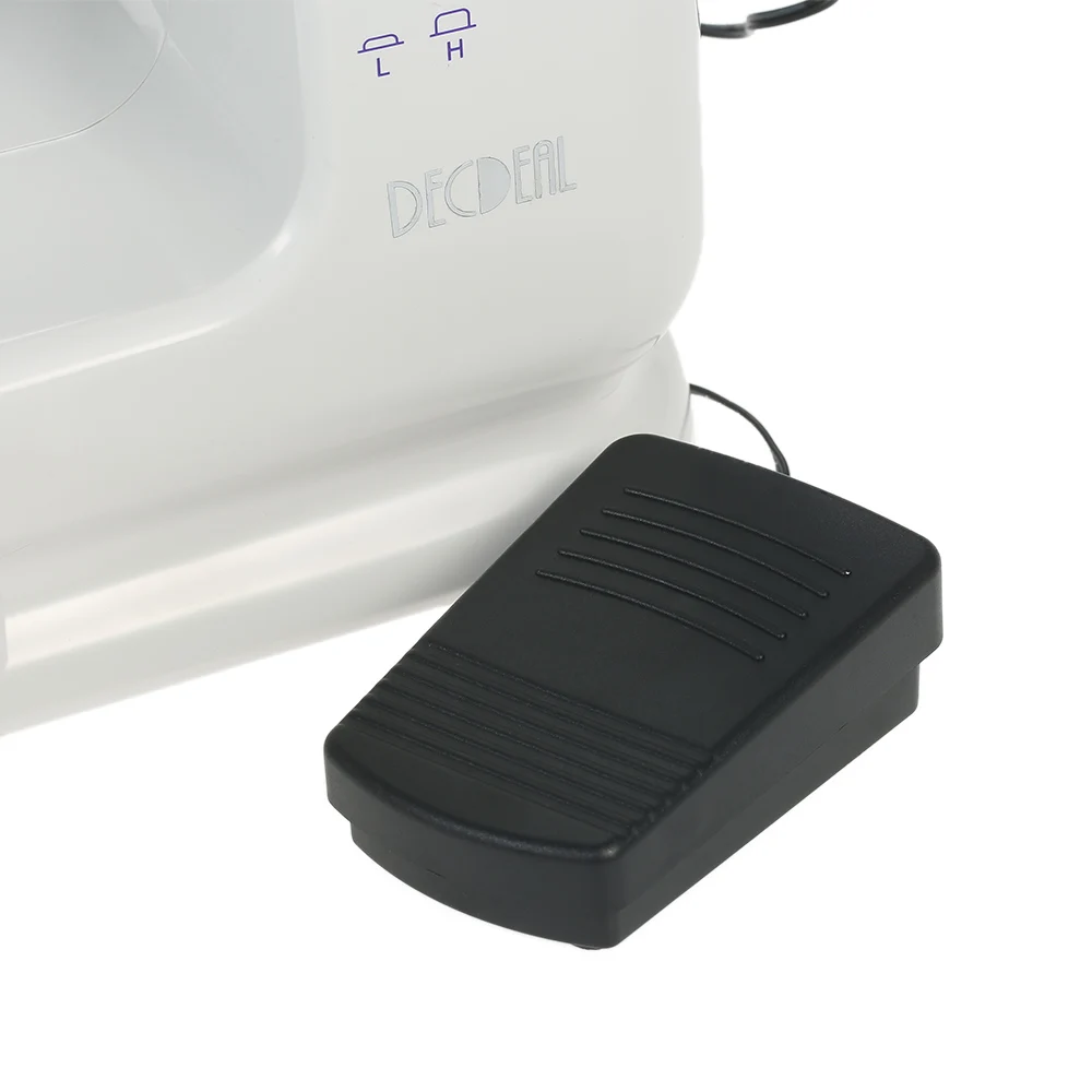 Multifunctional Electric Household Sewing Machine with Extension Table Dual Speed LED Light Foot Pedal Replaceable Presser | Дом и сад