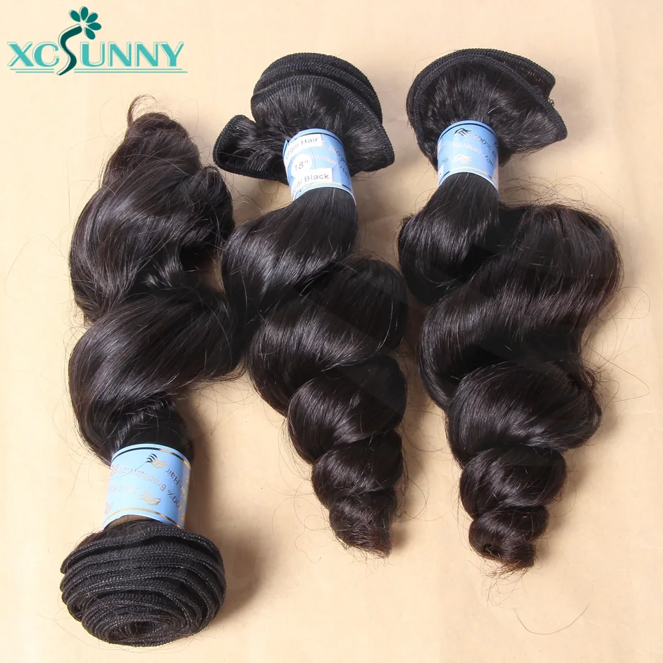 

Пупряди волнистых волос, малазийские волосы натурального цвета, 10-26 шт.