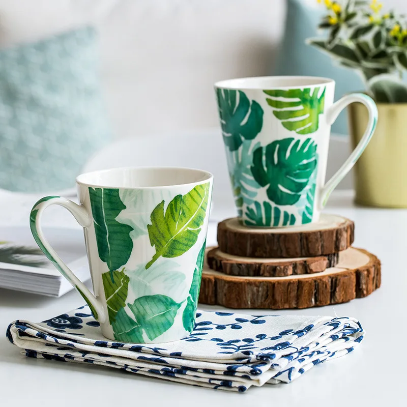 Кофейные кружки для влюбленных лаконичная керамическая Бытовая чашка капучино