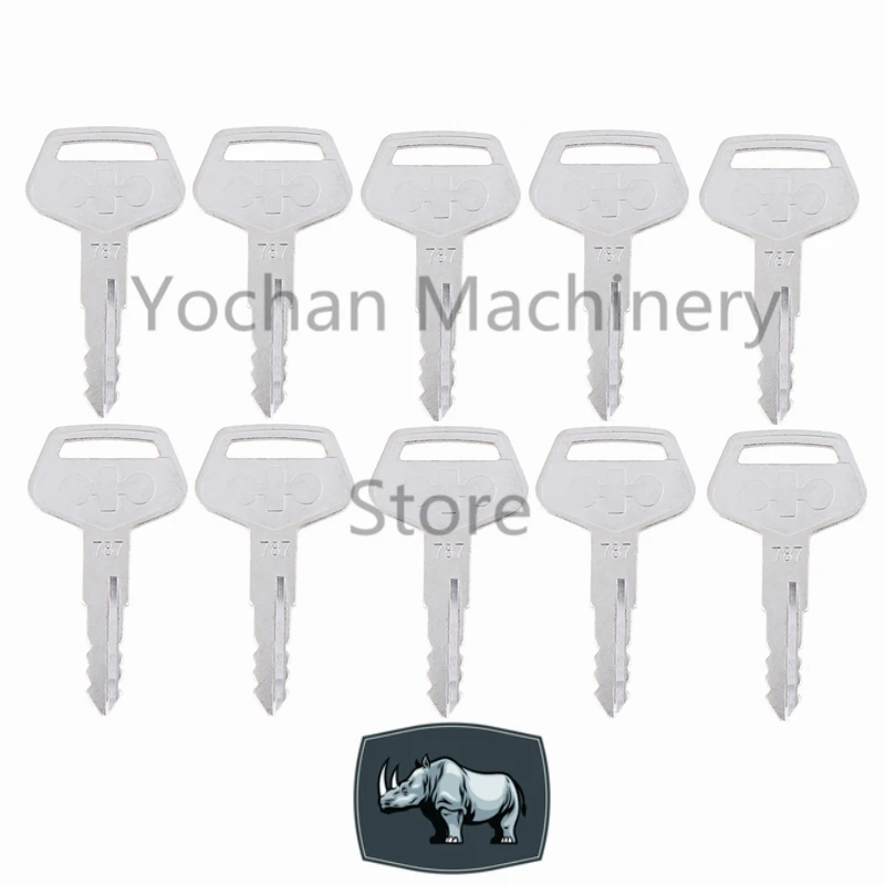 10 шт. переключатель зажигания дверной замок топливный бак ключ для Komatsu Kalmar Dressta