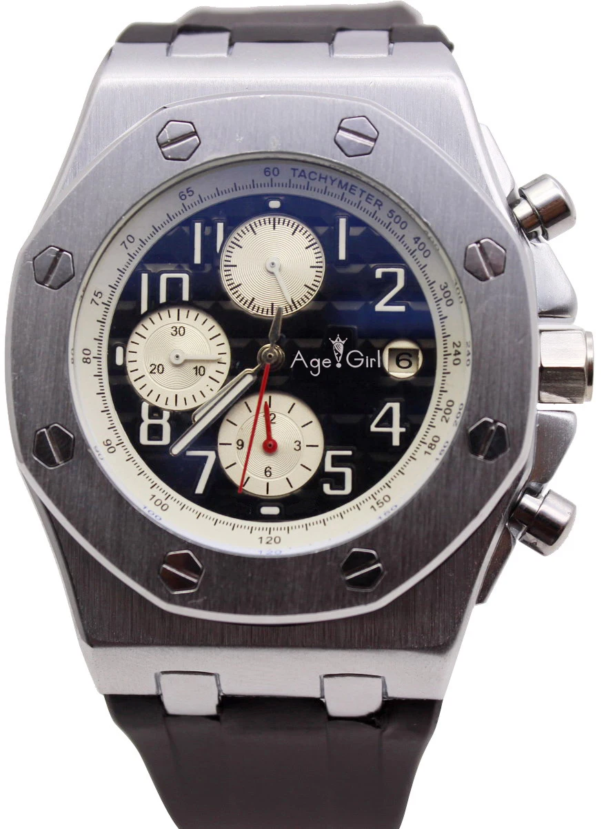 

Classic New Automatic Mechanical Steel Mens Watches Rose Gold Black Rubber Chronograph James Sports Gents Watches