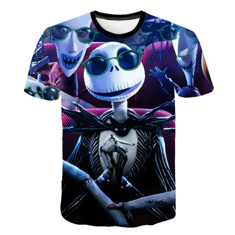 

2021 new boys and girls 3D printing animation Casual Short Sleeve T-shirt, super fun Street personality T-shirt, custom fashion