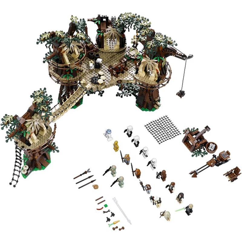 Конструктор Звездные войны совместимый с lepinblock деревня эвоков Wars | Игрушки и