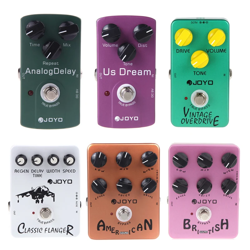 Серия JOYO педаль для гитарных эффектов ультратонкий привод гитары Overdrive