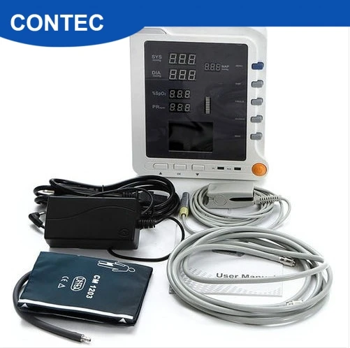 CONTEC CMS5100 CONTEC мониторинг жизненно важных функций CCU монитор пациента в отделении интенсивной терапии, pni/SPO2/PR