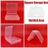 plastic square storage box 18x18x3 8cm storage container box for dies craftsstorage pocketsmagnet sheets