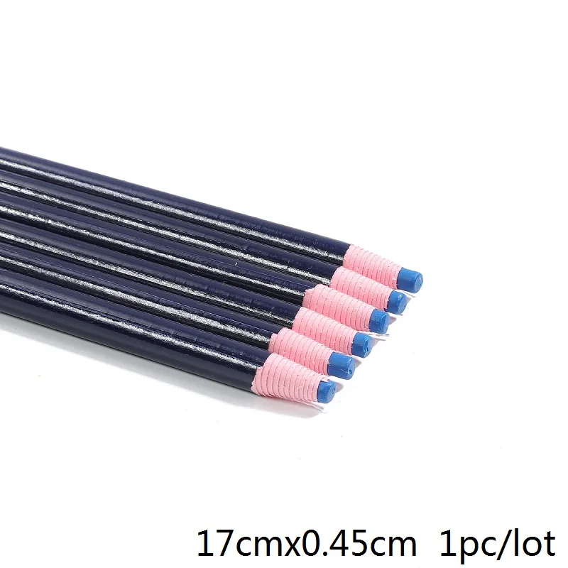 Blue 1pc 6 цветов порезанные Швейные портняные Меловые карандаши ручка по ткани маркер мел для шитья одежды карандаш для портновский пошив аксессуары - Цвет: Blue 1pc
