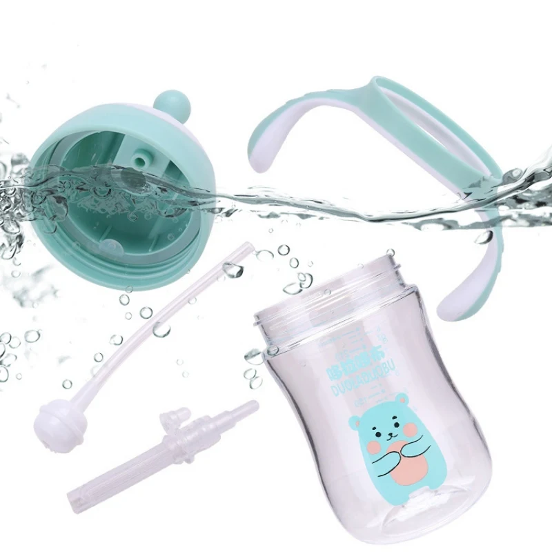 

High-quality Super Wide Mouth Learning Drinking Cup Children's Sippy Cartoon Cup Baby Water Cup With Handle Baby Cup