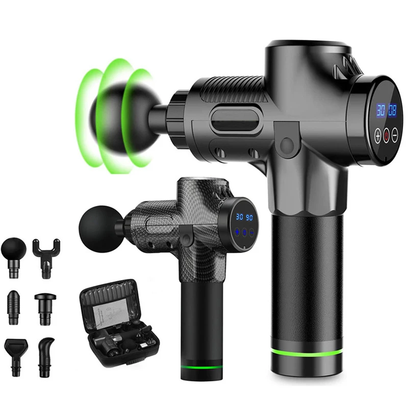 Массажный пистолет ударный Электрический массажер для глубоких тканей и снятия