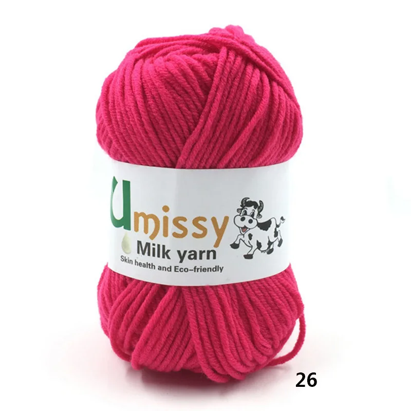 26 10pcs 10 шт. пряжа для вязания распродажа Молоко Хлопок Вязание Пряжа Мягкие Теплые Детские Пряжа для Ручного Вязания 500 г/компл - Цвет: 26 10pcs