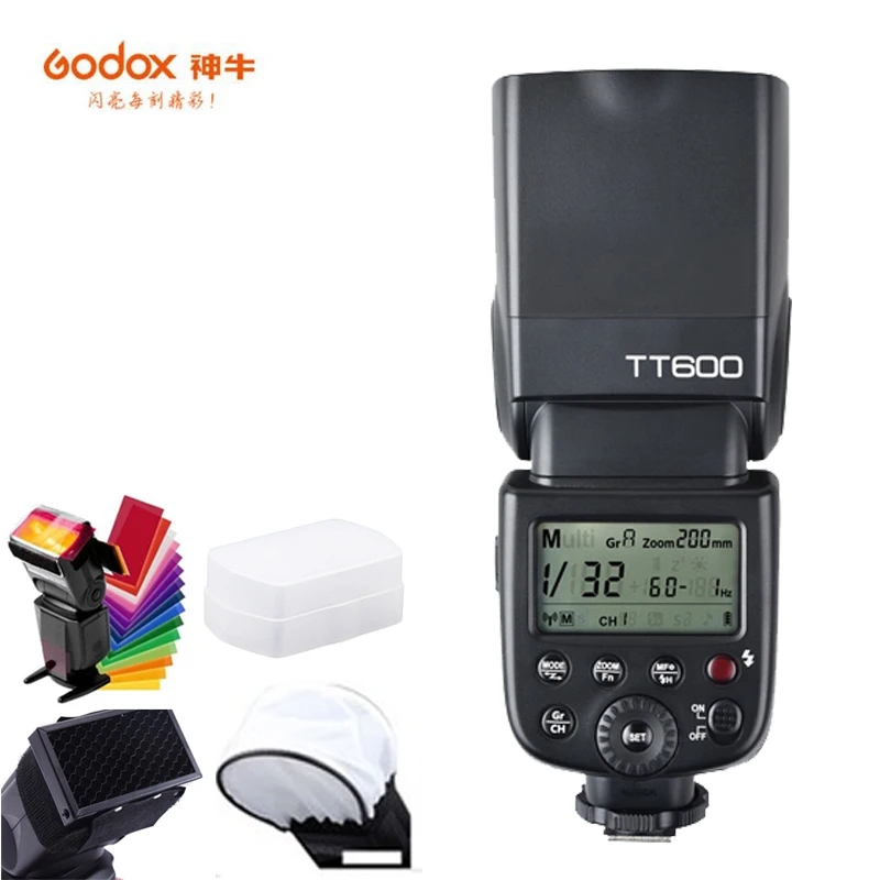Беспроводная вспышка Godox TT600 TT600S 2 4G TTL 1/8000s с триггером для Canon Nikon sony fuji olympus