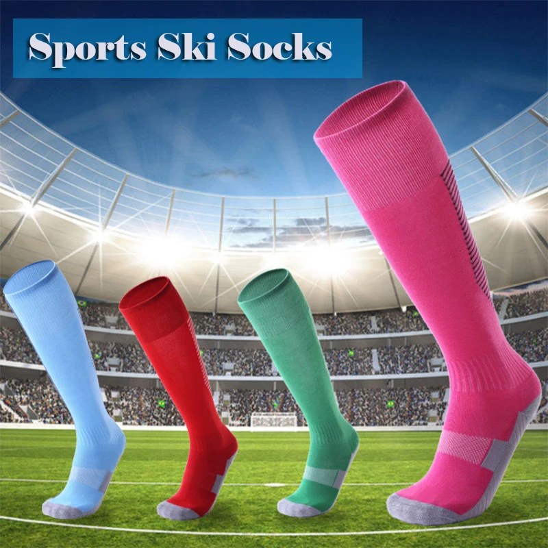 

Professional Winter Sports Skiing Socks Men Women Warm Ski Long Sock Outdoor Cycling Running Football Stockings New