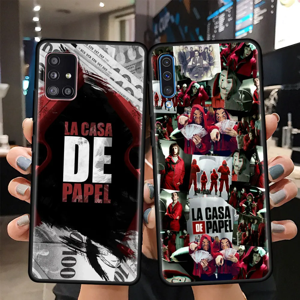 

TV Show La Casa De Papel Cover For Samsung Galaxy A51 A71 A21s A70 A50 A40 A20e A12 A10 Phone Case A72 A52 5G A41 A31 Tpu Shell