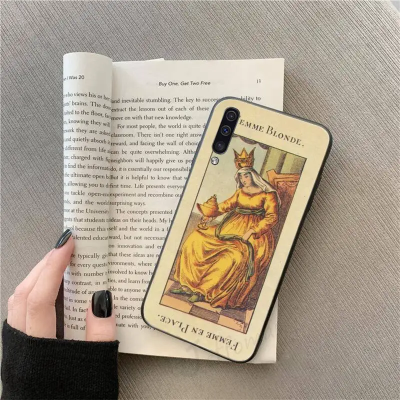 

Tarot Egyptien de Dusserre Art Phone Case For Samsung galaxy S 9 10 20 A 10 21 30 31 40 50 51 71 s note 20 j 4 2018 plus