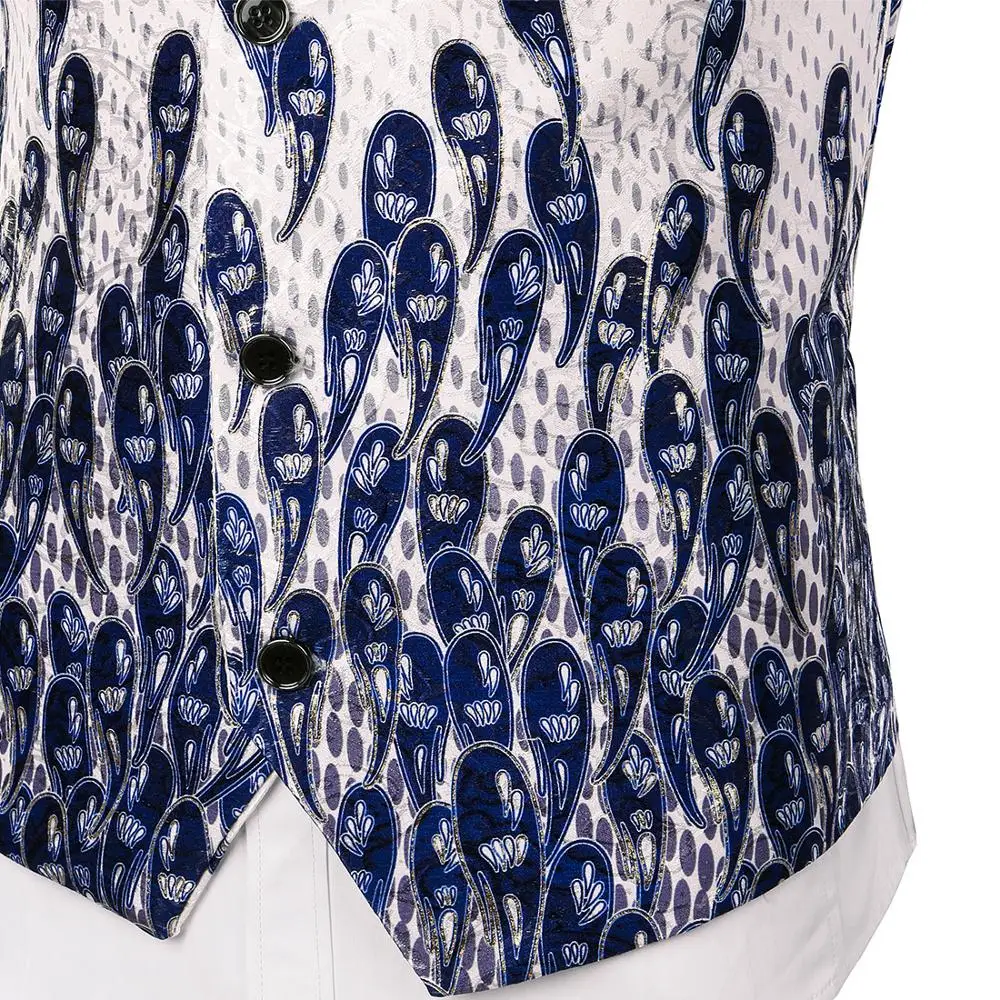 

Casual Vest Fashion Vest Printed Vest Banquet Costume Single Breasted Vest Suit Vest Wedding Vest Waistcoat Weste MJ194