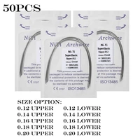 50pcs5packs orthodontic dental super elastic oval form niti round arch wir