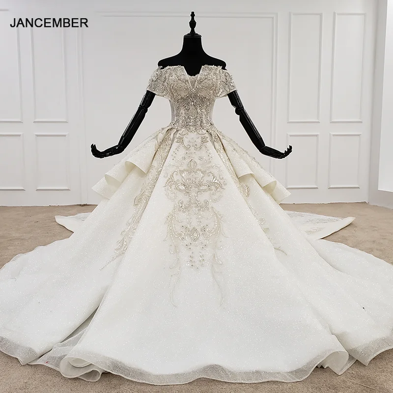 HTL1119 роскошное свадебное платье с открытыми плечами со специальной горловиной и