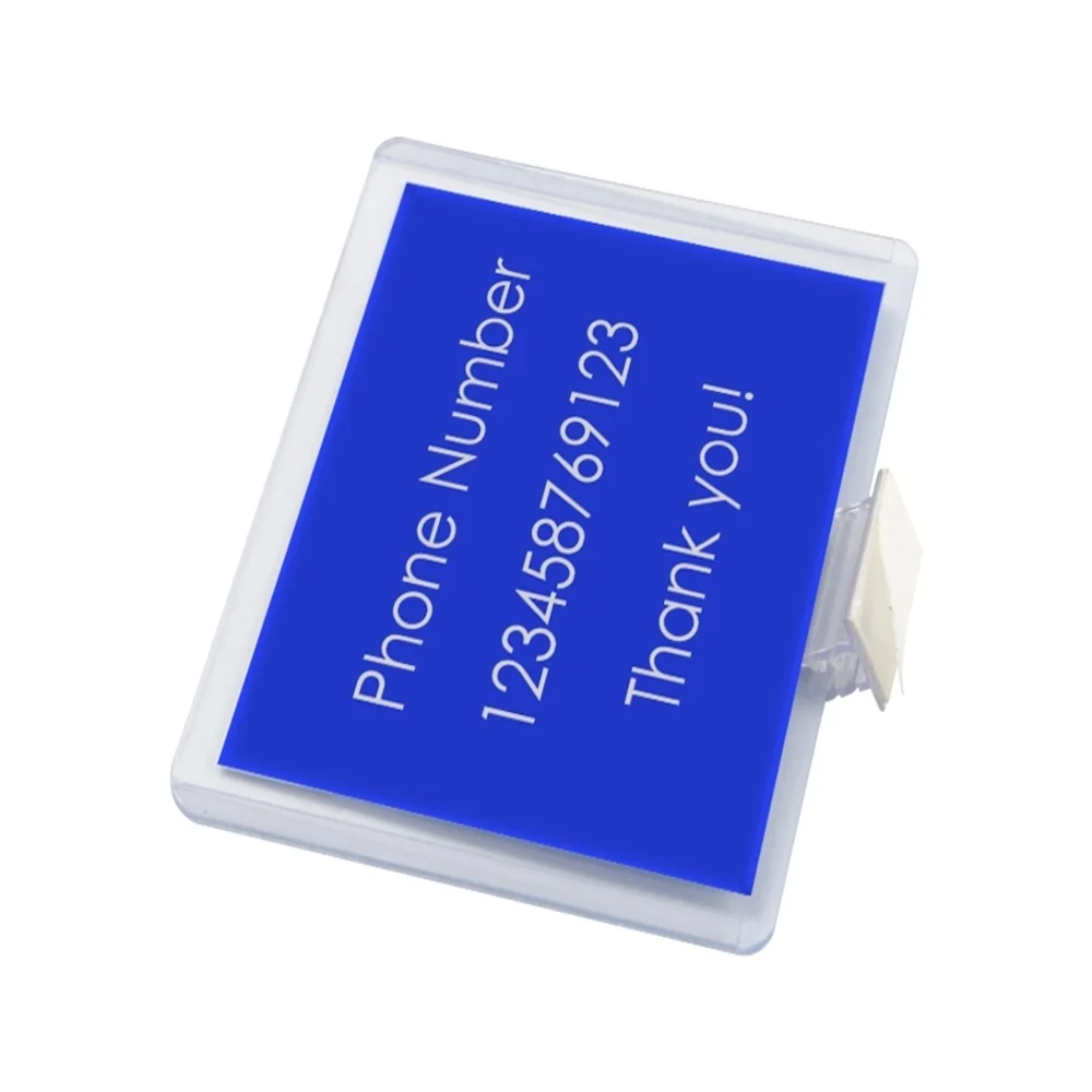

Label Holder With Suction Dish Base Shelf Price Talker Plastic Self-adhesive Supergrip
