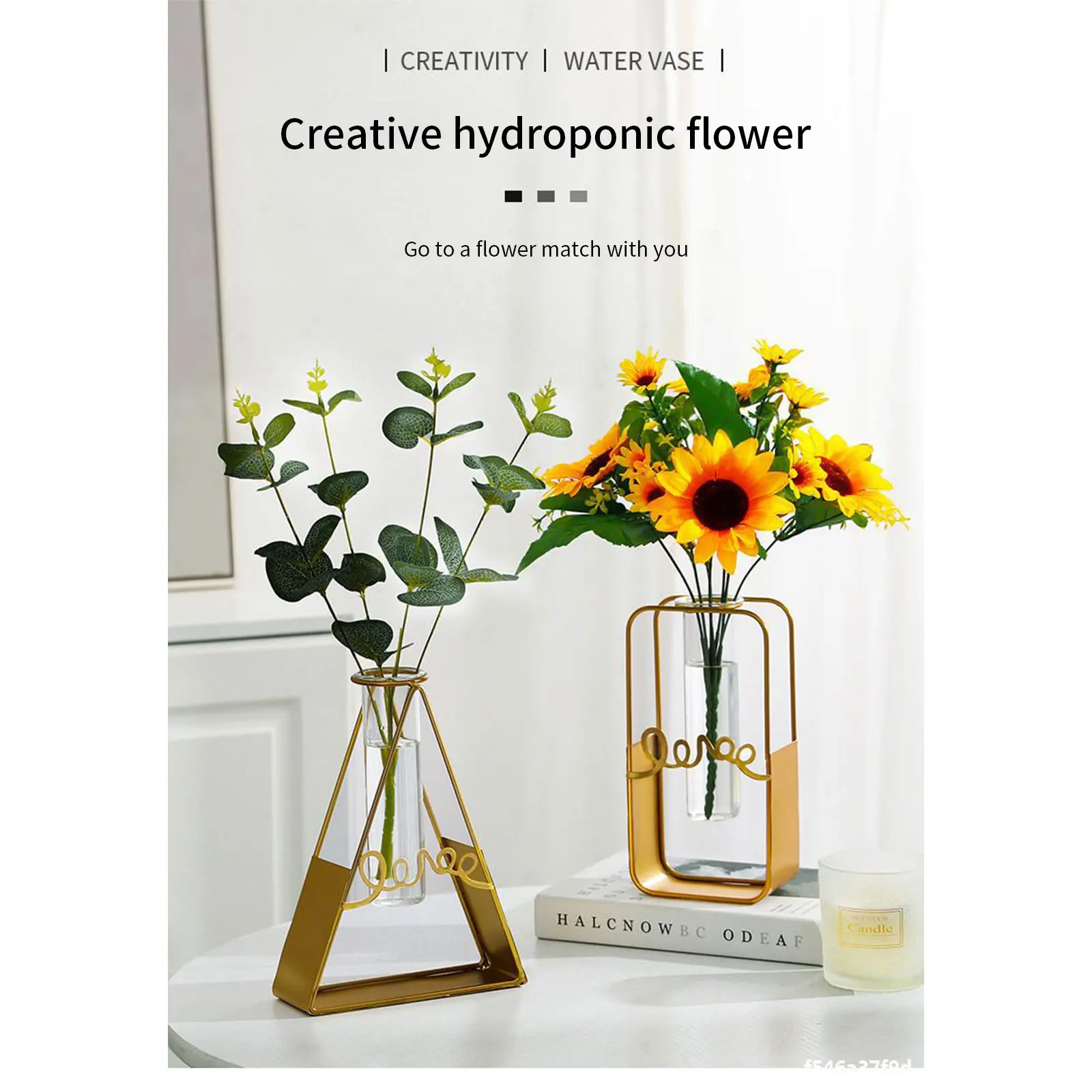 Настенные металлические вазы геометрической формы современное искусство