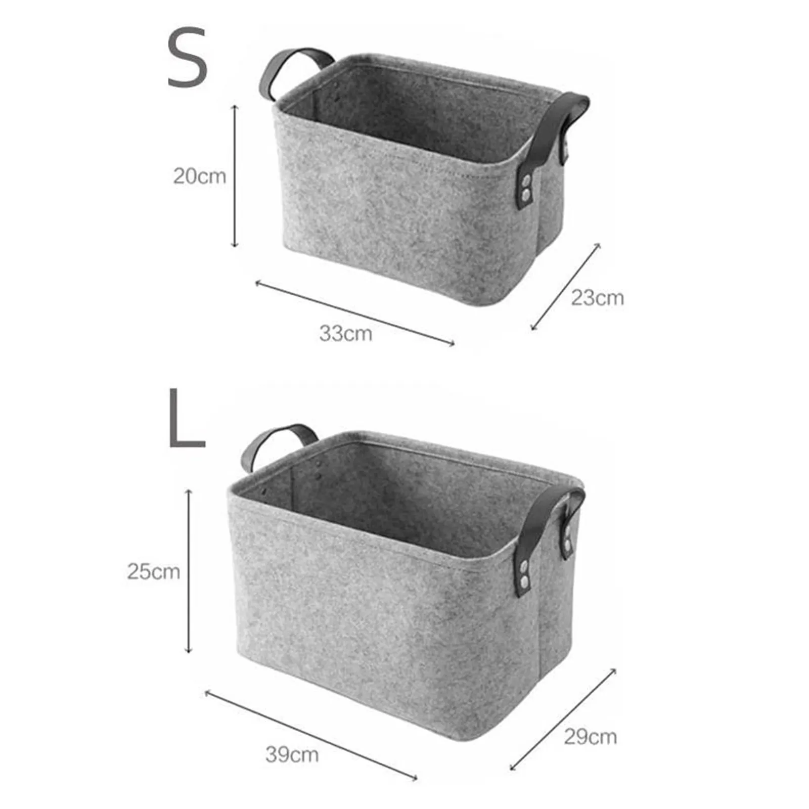 

Folding Toy Storage Basket With Cotton Cord Handle Rectangle Pure Color Dirty Clothes Sundries Storage Bucket organizador