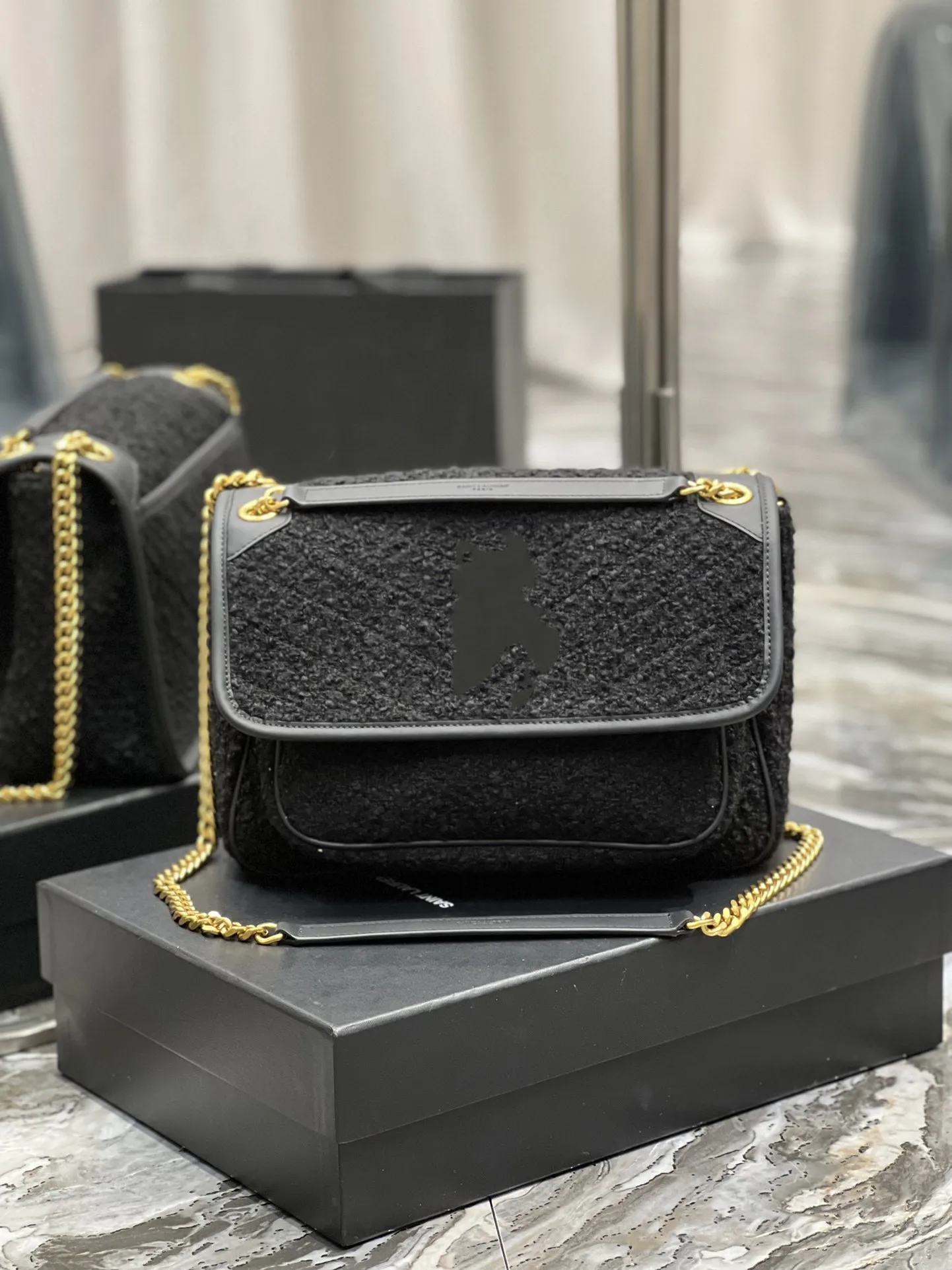 

2021 newest Autumn and winter wool Paragraph cloth niki high quality woman female shoulder crossbody bag