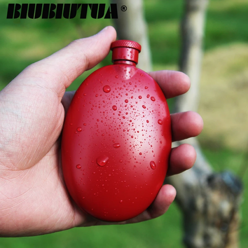 BIUBIUTUA 3oz 304 компактная фляжка из нержавеющей стали Модная Портативная уличная бутылка для вина контейнер для ликера Женская фляга