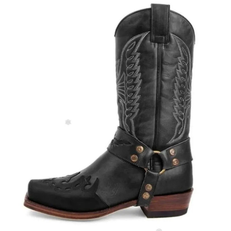 Мужские прогулочные ботинки черные удобные уличные кроссовки обувь до середины