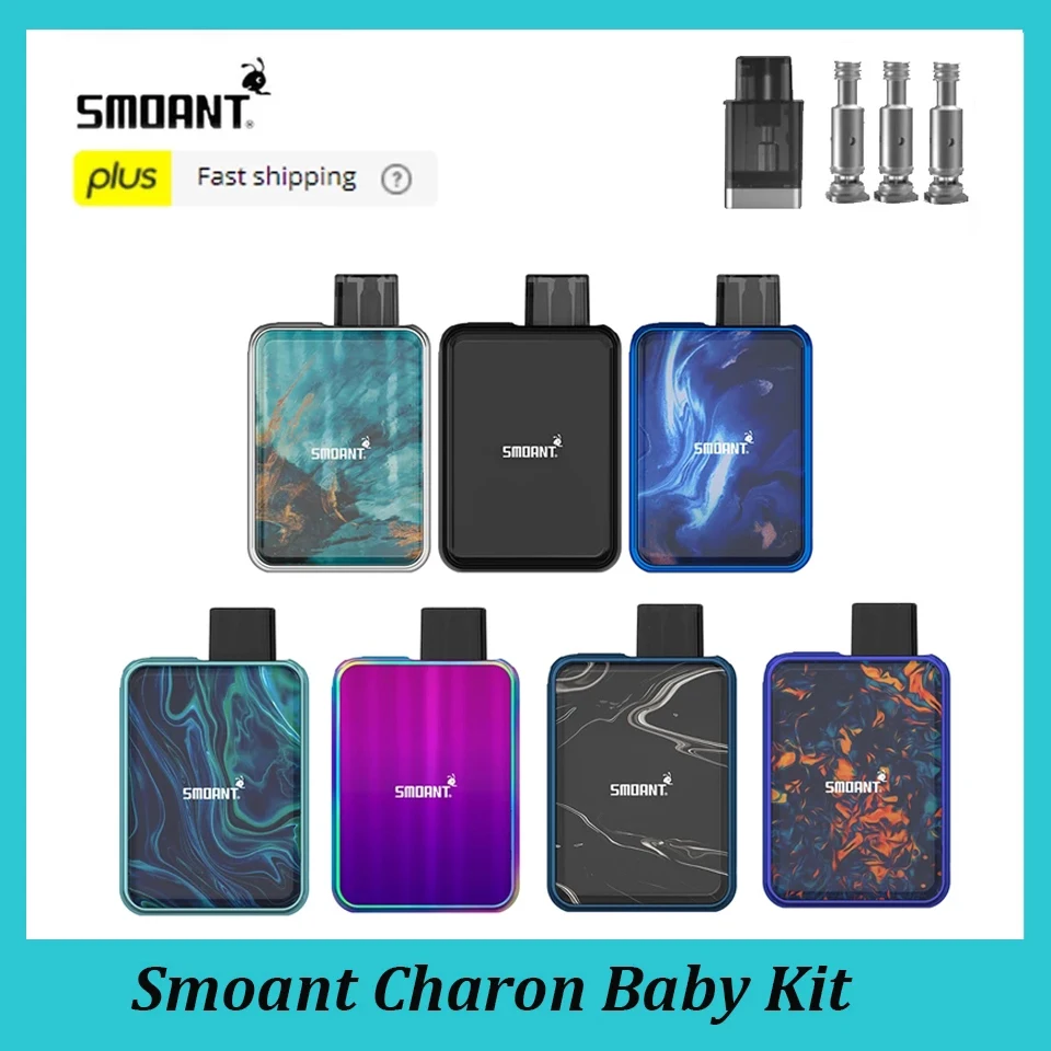 Набор для вейпа Smoant Charon Baby Pod 750 мАч 15 Вт картридж 2 мл Ом сетка набор электронной