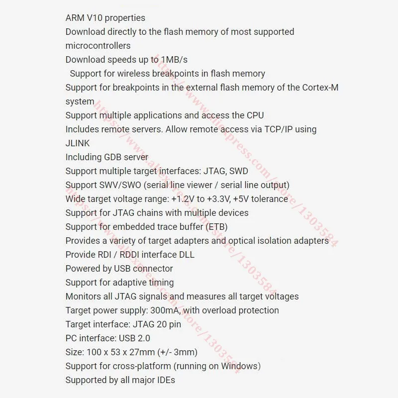 arivl Jlink V10 ARM STM32 Эмулятор отладчик JTAG/SWD программист Поддержка A9 A8 V10 высокоскоростная скорость загрузки аппаратное оборудование V 10