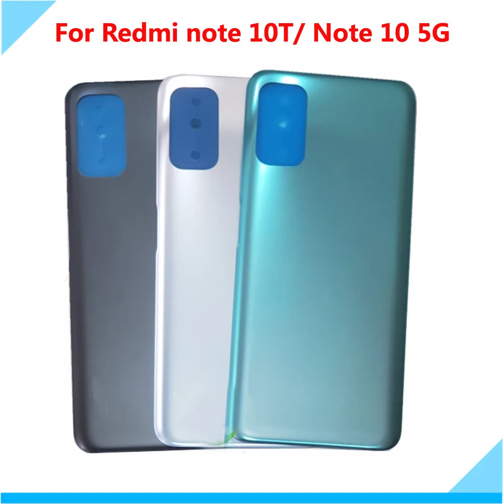 

Задняя дверь Корпус Крышка для Redmi Note 10T стеклянная панель дверь задний Чехол с клейкой лентой для Redmi Note 10 5G