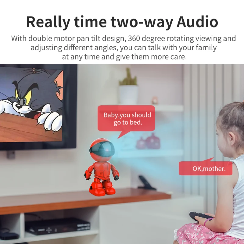 Video Surveillance CCTV Wireless Camera Robot WIFI Ip Baby Monitor Webcam APP Remote Control Smart Home | Безопасность и защита