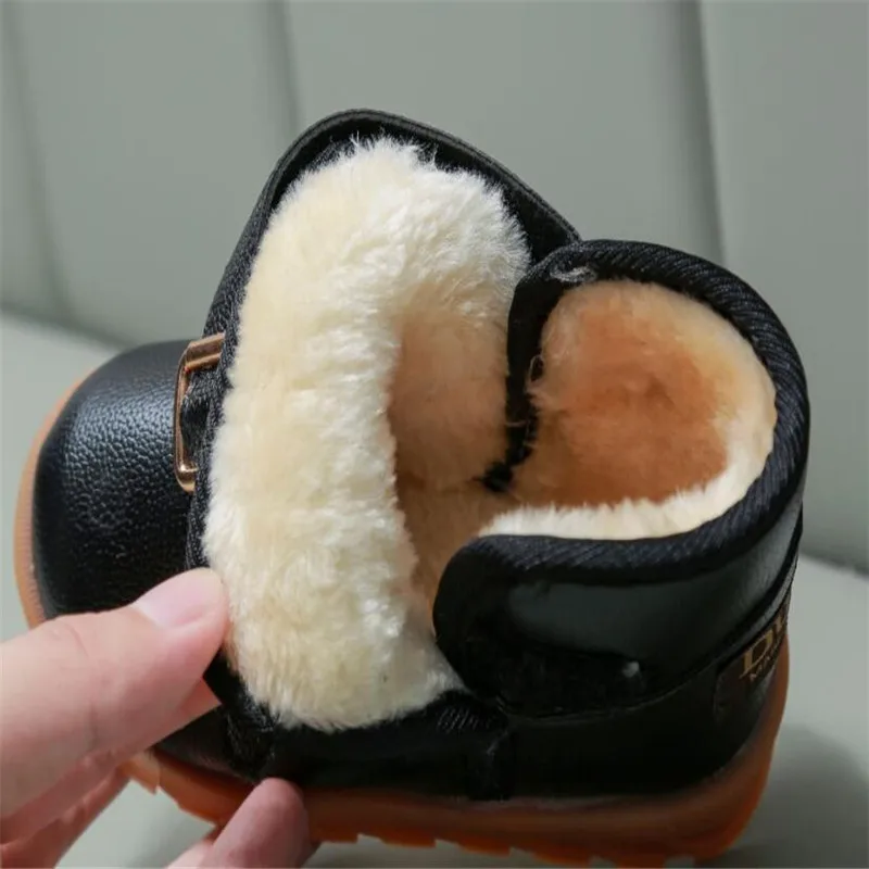 2021 детские зимние ботинки для мальчиков и девочек теплые с плюшевой подкладкой |