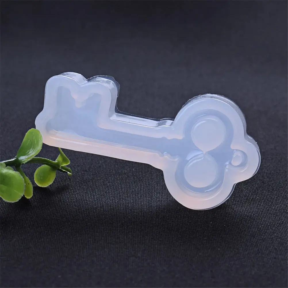 

Transparent Silicone Diamond Mold Decorative Craft DIY Key Shape Type Epoxy Resin Molds For Jewelry Making Tool