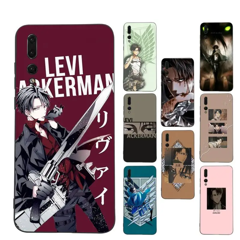 

Levi Attack on Titan Phone Case Soft Silicone Case For Huawei p 30lite p30 20pro p40lite P30 Capa