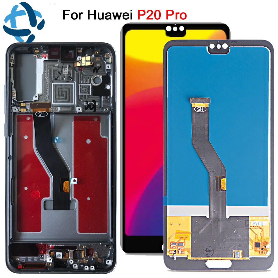 6 1 &quotдля huawei P20 Pro ЖК-дисплей сенсорный экран панель дигитайзер Plus CLT-AL01 в сборе с