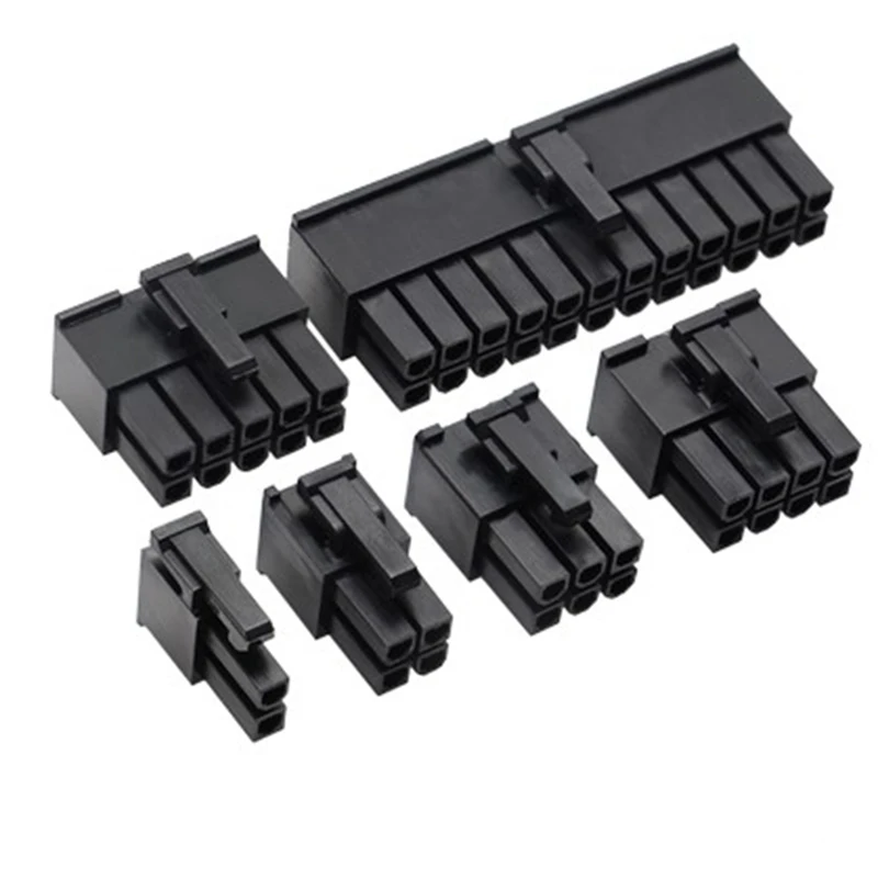 2 шт. 4 мм разъем двойной ряд Мужской оболочка цвета черный белый красный синий