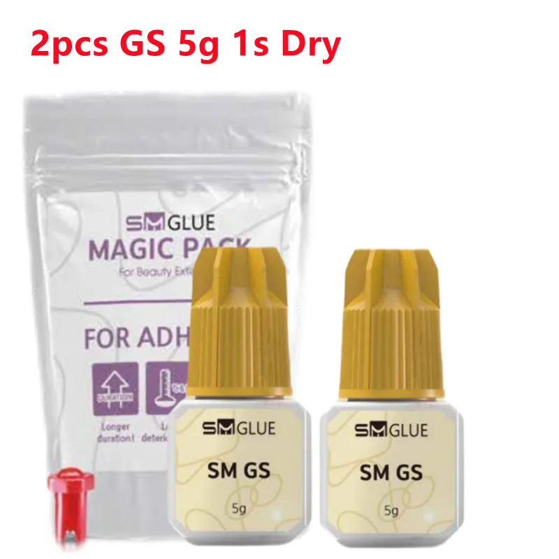 

New Eyelash Extension Glue Original Korea 2Pcs 5g 1-1.5s Fast Drying Last 6 Week Factory Direct Supply Accept OEM Customization