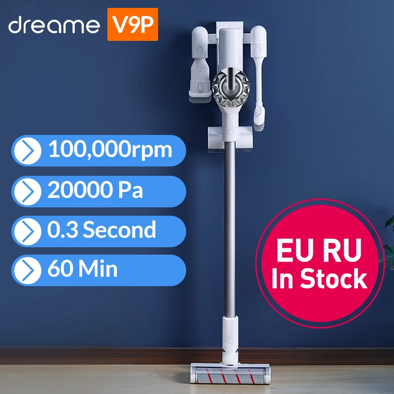 Dreame V9P V9 ручной беспроводной пылесос переносной беспроводной Cyclone 120AW сильный всасывающий ковер пылесборник для xiaomi