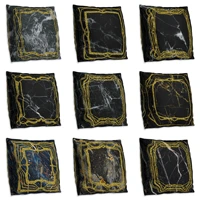 black marble frame double side print cushion cover polyester decorative for sofa seat soft throw pillow case cover 45x45cm